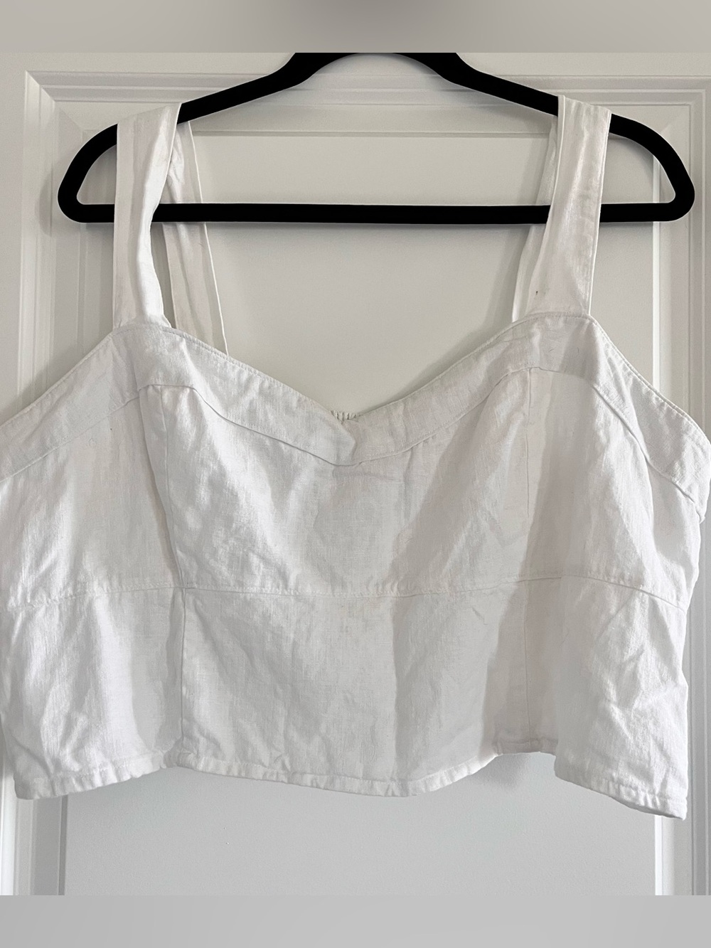 Abercrombie & Fitch Linen Crop Top